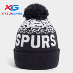 White and Black Color Beanie Cap - Image 2