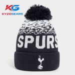 White and Black Color Beanie Cap