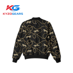 Brown Color Printed Bombar Jacket - Image 2