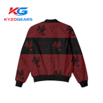 Red and Mahroon Color Bombar Jacket - Image 2